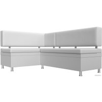 Угловой диван Лига диванов Стайл левый 114527L (экокожа белый)