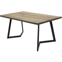 Кухонный стол Buro7 Уиллис 180 (классика, дуб беленый/черный)