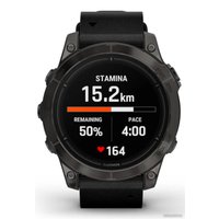 Умные часы Garmin Epix Pro Gen 2 Sapphire 47 мм (карбоново-серый титан/черный, с кожаным и силиконовым ремешками)