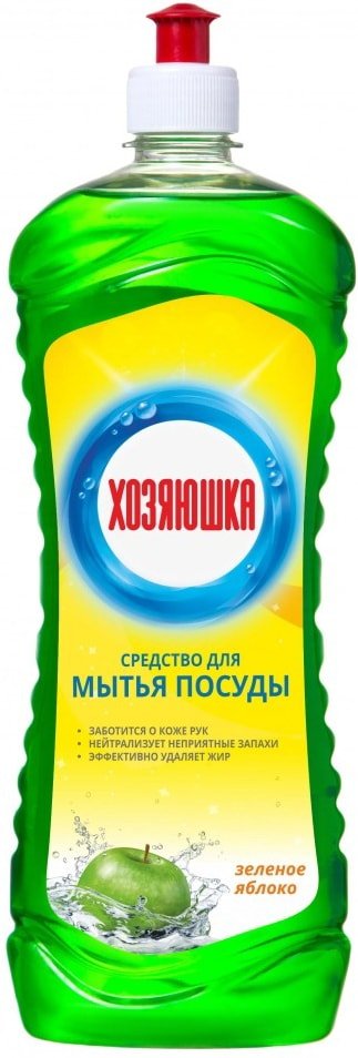 

Средство для мытья посуды Хозяюшка Зеленое яблоко 900 мл