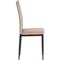 Стул TetChair Verter металл/флок 47.8x41.5x97 (бежевый HLR8/черный)