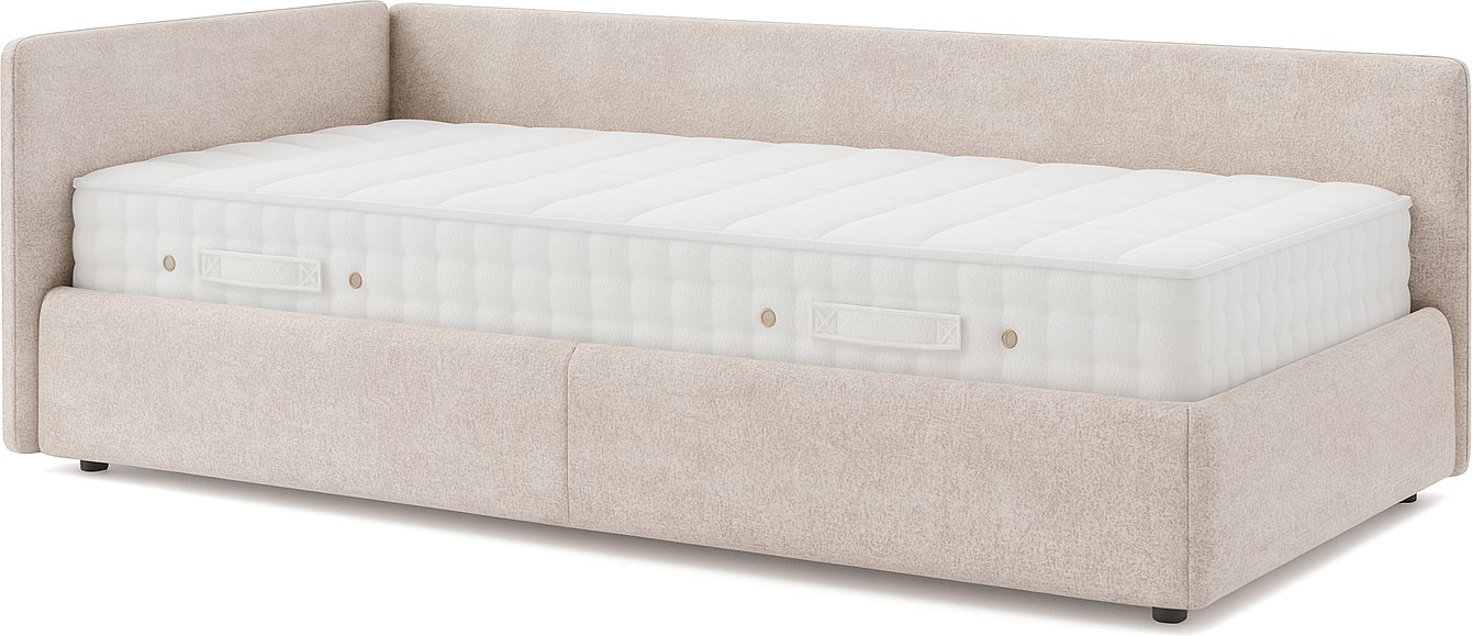 

Кровать-тахта Sonit Nicole левый 90x200 велюр River (03 бежевый)