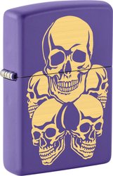 48783 Skulls Design Purple Matte