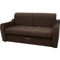 Диван Сириус Лидер-3 НПБ 185x110 (Eva 27 велюр коричневый)