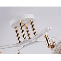 Люстра средней высоты Ambrella light Traditional TR80175/4 WH/FGD (белый/золото)