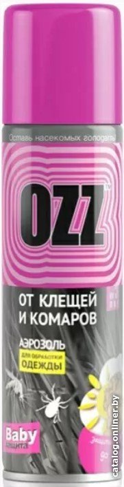 Аэрозоль против насекомых Ozz Baby от клещей и комаров 020610 (120 мл)