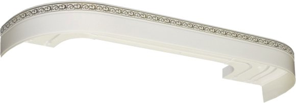 

Карниз для штор Legrand Галант Neo Флора 48066724 (4 м, белый глянец)