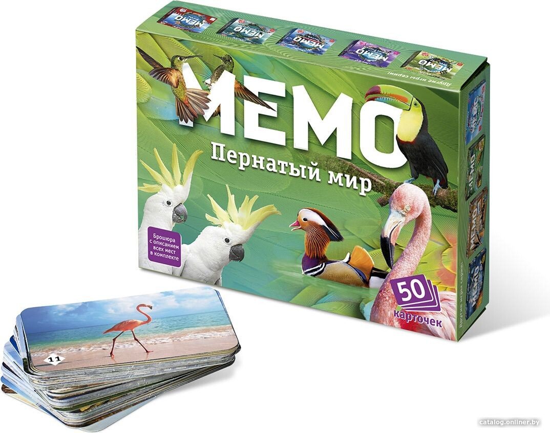 Детская настольная игра Нескучные игры Мемо. Пернатый мир 7952
