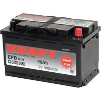 Автомобильный аккумулятор KRAFT EFB R+ (90 А·ч)