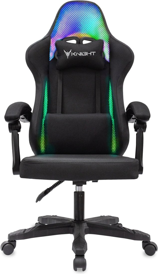 Игровое (геймерское) кресло Knight Wolf RGB (черный)