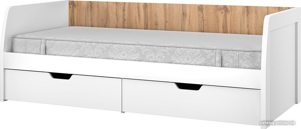 Кровать Anrex Taurus 90-2 90x200 (дуб вотан/белый)