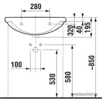Умывальник Jika Lyra Plus 55x45 (без отв. под смеситель) [8.1338.2.000.109.1]