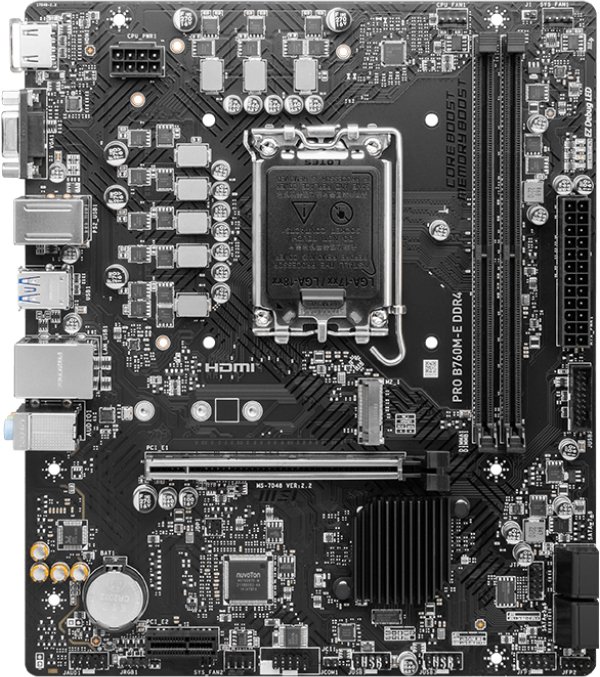 

Материнская плата MSI Pro B760M-E DDR4