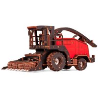 Сборная модель Eco-Wood-Art Кормоуборочный комбайн FS80 PRO с жаткой ЖКС-4.5