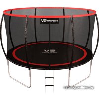 Батут V2 Trampoline Redline 12FT 374 см (с внешней сеткой и лестницей)