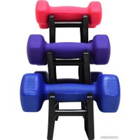 Гантельный ряд Atlas Sport Fitnes 12 кг с подставкой (2x1кг+2x2кг+2x3кг)