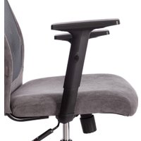 Офисное кресло TetChair Profit Plt флок/ткань (серый) в Солигорске