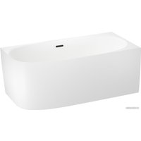 Ванна Wellsee Belle Spa 2.0 160x75 235803003 (пристенная ванна (правая) белый глянец, экран, каркас, сифон-автомат матовый черный)