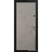 Металлическая дверь Стальная Линия Метро-М для квартиры 80 (серая лазурь)