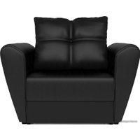 Кресло-кровать Мебель-АРС Квартет (экокожа, черный)