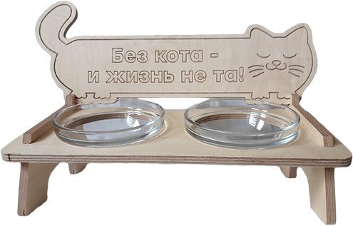 

Миски на подставке Luximage Кот - Люкс