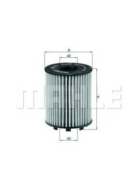 

Масляный фильтр Mahle Knecht OX371D