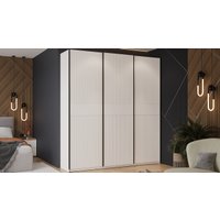 Шкаф-купе Трия Оскар Тиффани Т2 2100 282752 (черный/белый снег/белый софт)