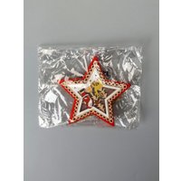 Елочная игрушка Luazon Lighting Красная звезда с Дедом Морозом 6117363