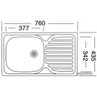 Кухонная мойка Kromevye EC 240