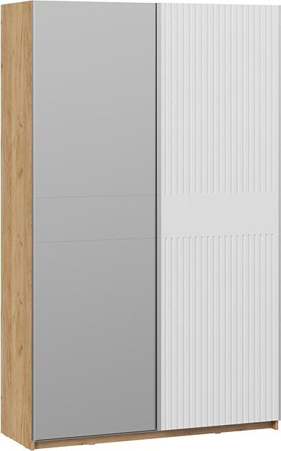 

Шкаф-купе Трия Оскар Хилтон Т2 1400 271066 (ручка серебро/дуб крафт золотой/белый матовый)