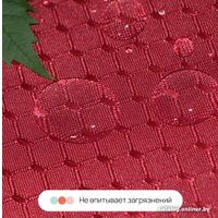 Шторка-занавеска для ванны Home One Waffle 200x200 417259 (бордовый)