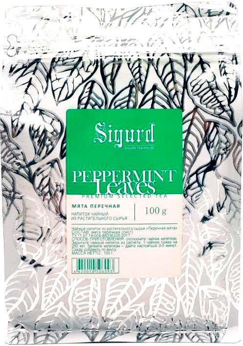 

Травяной чай Sigurd Peppermint Leaves - Перечная мята 100 г