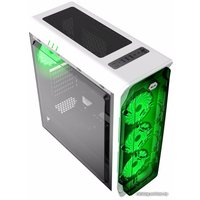 Корпус GameMax StarLight (белый, зеленая подсветка)