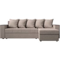 Угловой диван Лига диванов Дубай лайт правый 114189 (рогожка бежевый)