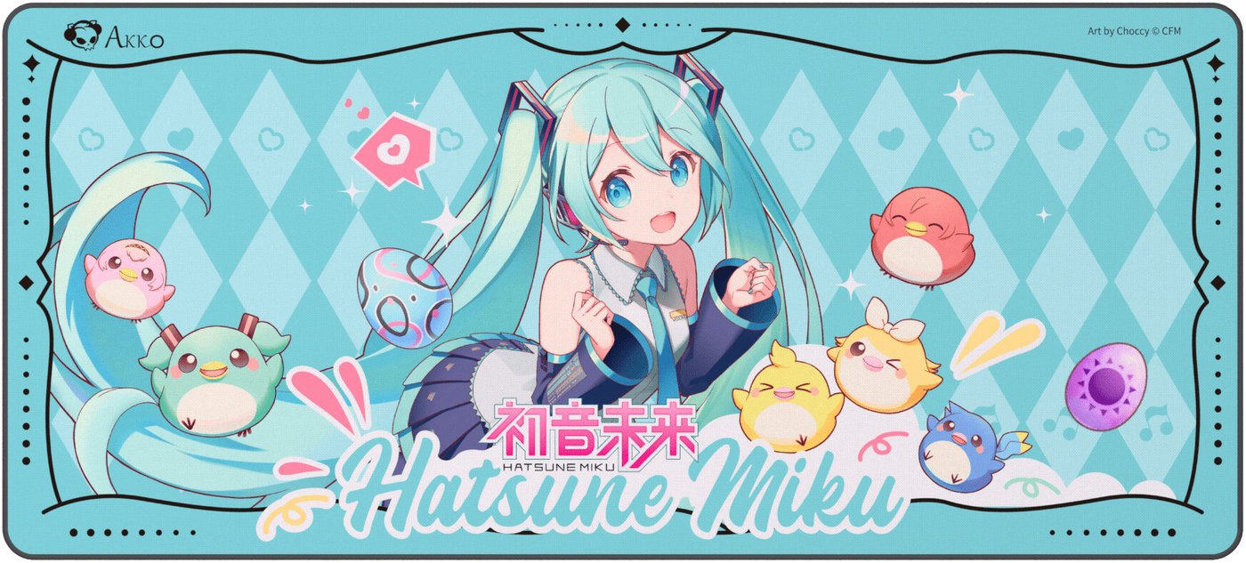

Коврик для стола Akko Hatsune Miku