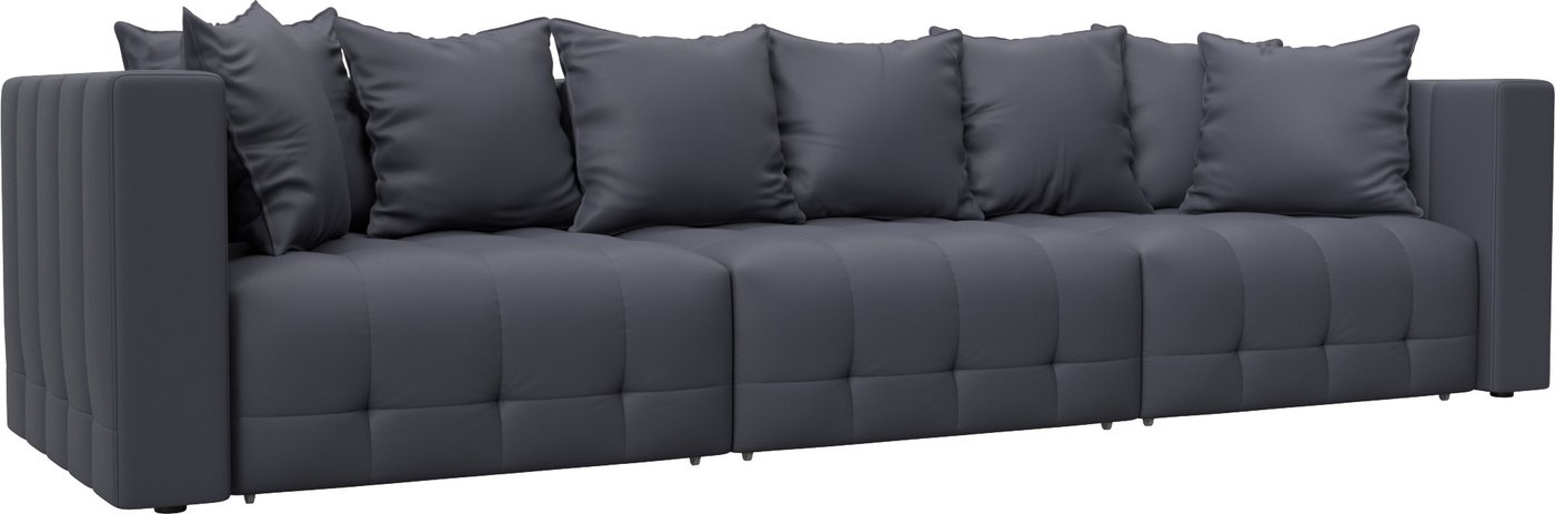 

Диван Лига диванов Лига-052 НПБ Лонг 129909 (экокожа Grifon 15 серый)