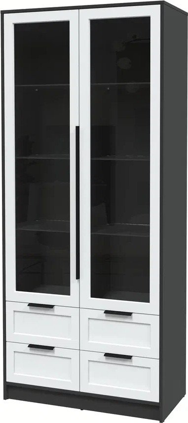 

Шкаф-витрина Интерлиния Концепт Тренд КТ-ШВ2 (антрацит/белый)