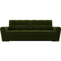 Диван Лига диванов Амстердам 105047 (микровельвет, зеленый)