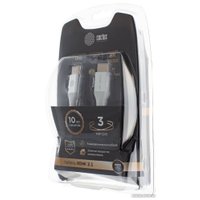 Кабель CACTUS HDMI - HDMI CS-HDMI.2.1-3 HDMI (3 м, серебристый)