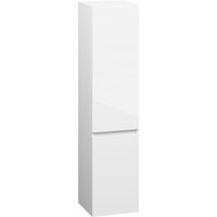  Lauter Шкаф-пенал для ванной Mia 40 с корзиной для белья (навесной, белый глянец)