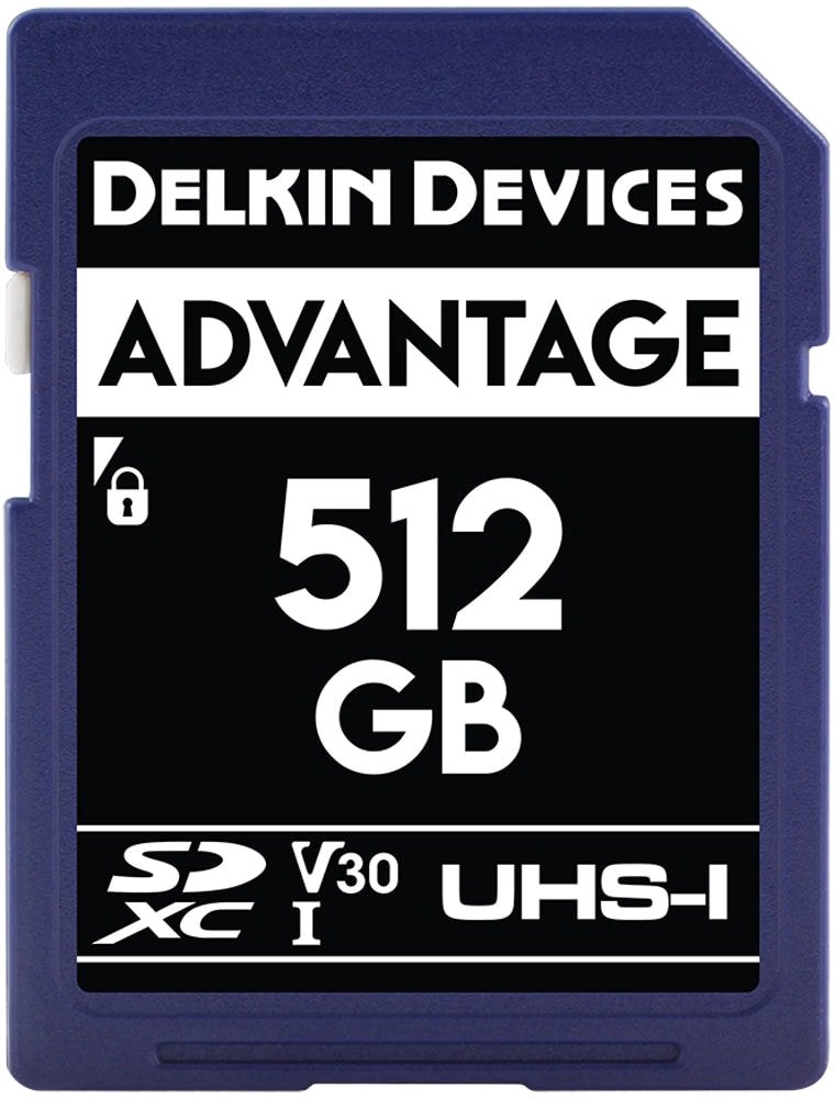 

Карта памяти Delkin Devices SDXC Advantage UHS-I 512GB