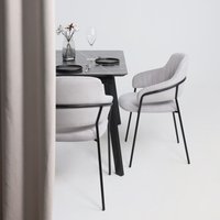 Кухонный стол Алвест AV 1209 120-160х80 (черный тунис /черный)