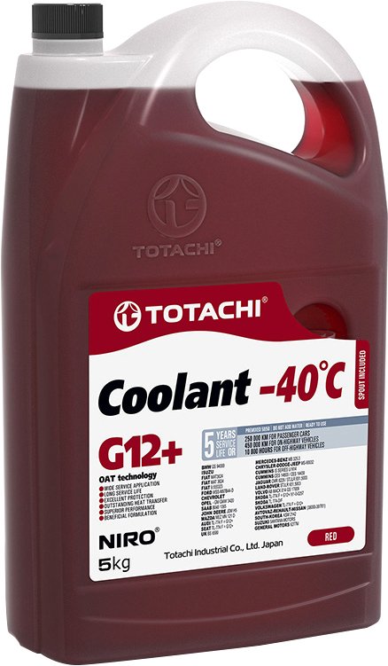 

Антифриз Totachi Niro Coolant Red G12 -40 5кг