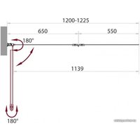 Душевая стенка BelBagno Sela-V-21-120/140-P-Cr-L (матовое стекло)