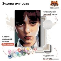 Картина по номерам Red Panda Уэнсдэй Аддамс p54970