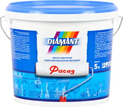 

Краска Diamant Фасад 5 л (белый)