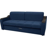 Диван Сириус Лидер-3 НПБ (Eva 22 велюр синий)