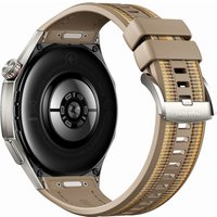 Умные часы Huawei Watch GT 6 Pro 46 мм (серебристый, с коричневым плетеным ремешком, международная версия)