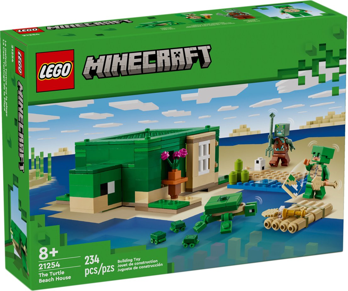 

Конструктор LEGO Minecraft 21254 Домик на Черепашьем пляже