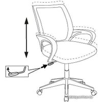 Компьютерное кресло Бюрократ Burokids 1W (розовый единороги/пластик белый)